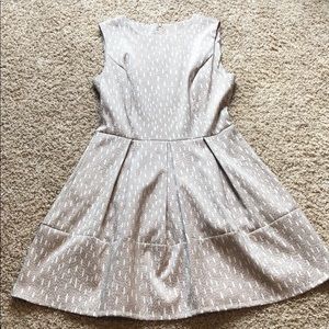 Gorgeous fit and flair gold/tan dress